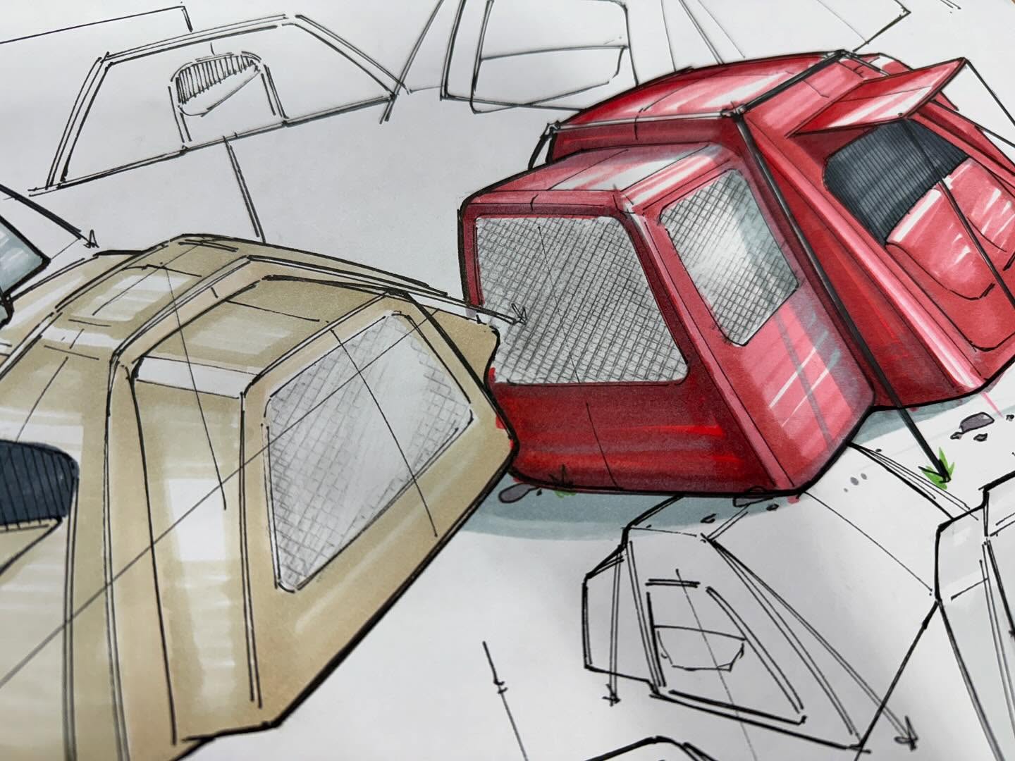 Tent concept detail by Ethan White
