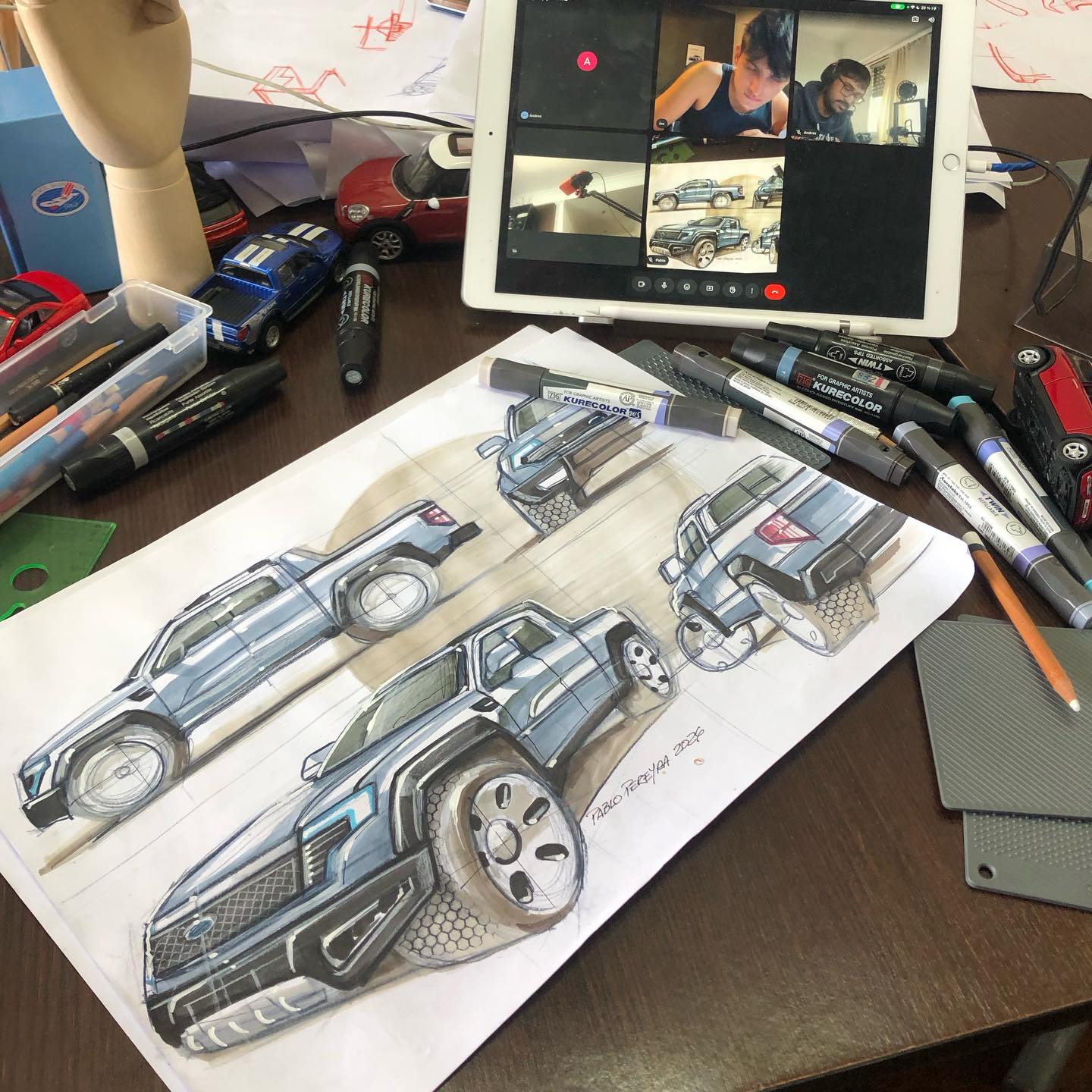Pickup truck concept studies. From Sketch Academy classes