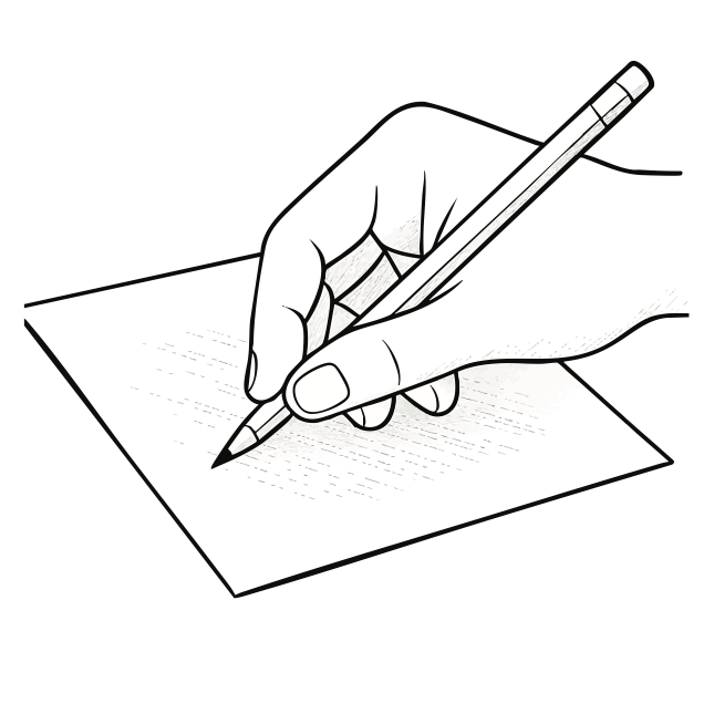 A pencil rubbing across the paper above the tile’s raised pattern.